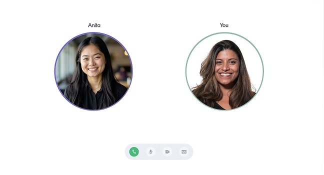 AI Fellow Anita on a call