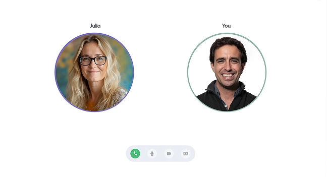 AI Fellow Julia on a call